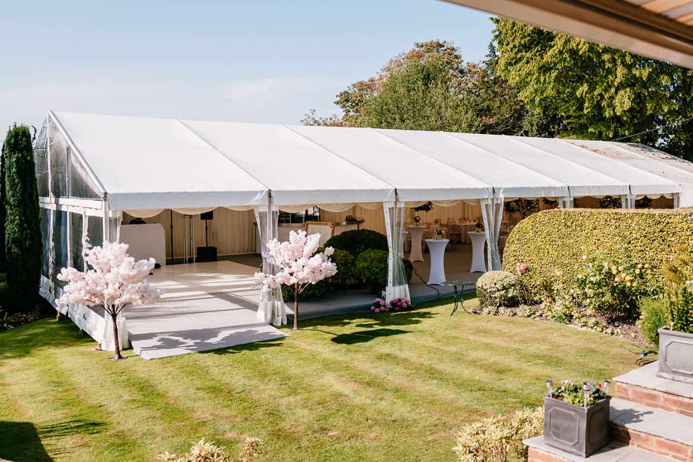 Back garden Wedding Marquee Hire